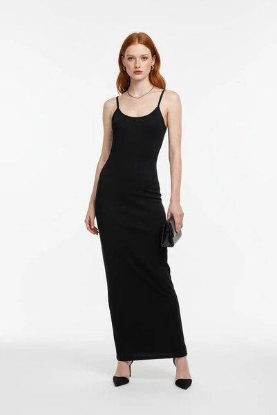 No Matter What Women's Maxi Dress with Rope Straps and Body-Hugging Design