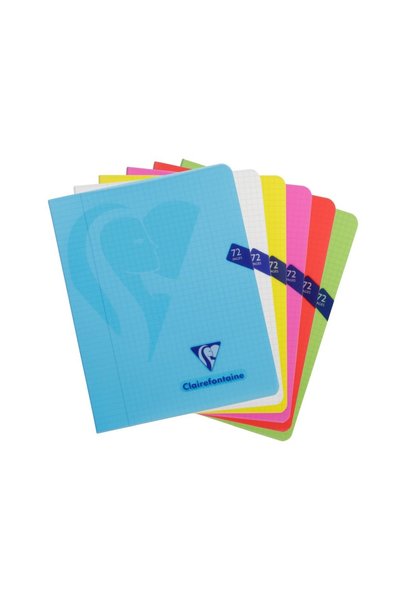Clairefontaine Stapled notebook A5+ (16.5 x 21 cm), 36 pages, Mimesys mathema...