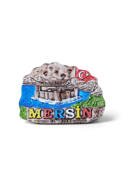 Genel Markalar Mersin magneti polyester kabartma hediyelik magnet