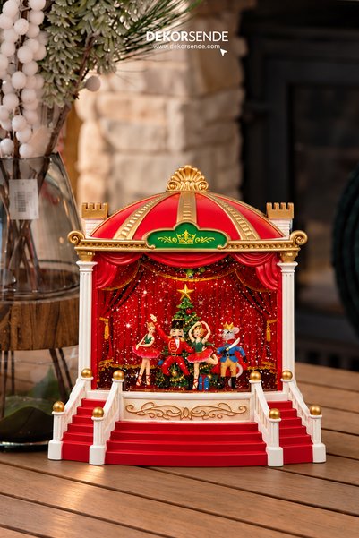 Dekorsende Christmas Snow Globe Illuminated Circus Model 22X25 cm