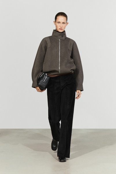 Massimo Dutti Yün karışımlı bomber ceket