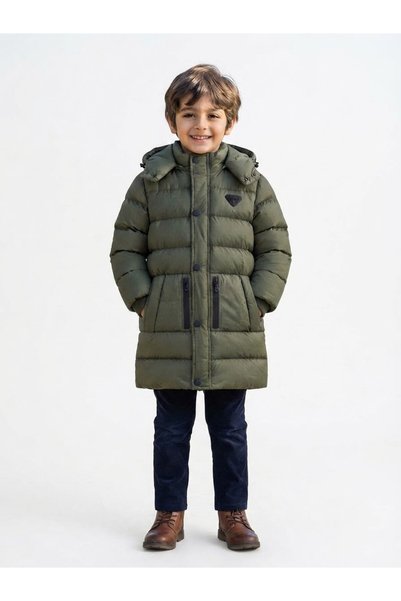 benitto kids Boys' Long Hooded Puffer Coat 51379