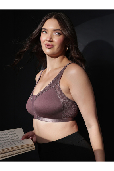 Clovia By Styli Non-Padded Non-Wired Spacer Cup Easy-On Front Open Full Figur...