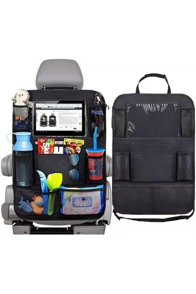 Generic Versatile Durable Rear Seat Storage Organizer for Car with Tablet Mou...