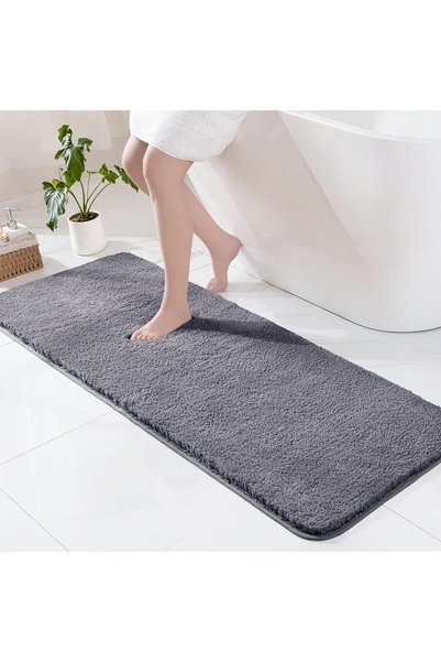 Generic Soft Absorbent Bathroom Rugs, Non-Slip Bath Mat, 61x178 CM