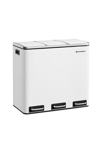Talis Cos pentru reciclare, 3 x 18L, închidere silențioasă, alb, LTB54WT, 61 ...