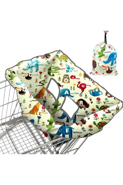 Generic Baby Shopping Cart Cover, 2-in-1 High Chair Cover with Safety Harness...