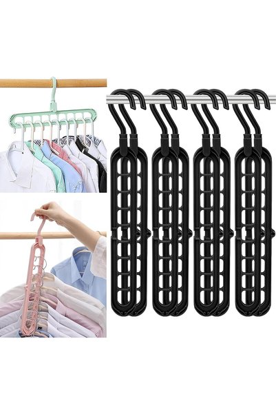Generic Magic Space Saving Clothes Hangers Multifunctional Smart Closet Organ...