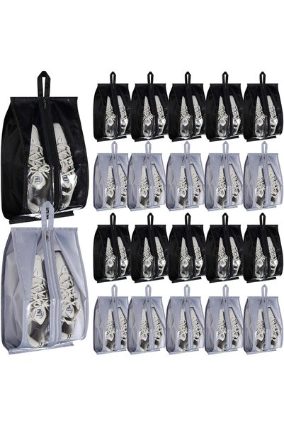 Generic 20 Pcs Shoe Bags for Travel Waterproof Sneaker Bag Multi Color Shoe C...