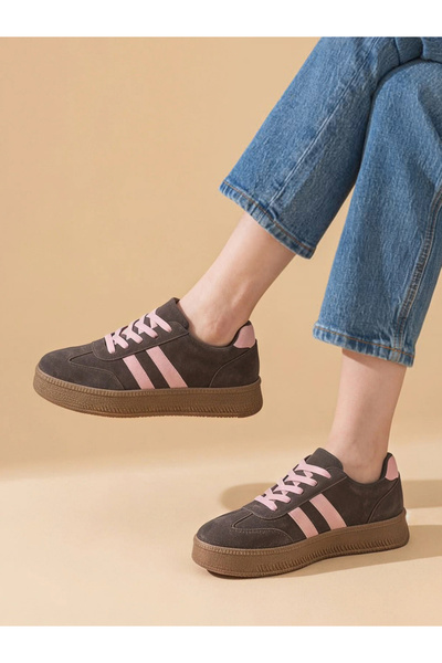 Take Two By Styli Women Platform Mary Jane Bow Leather Flats