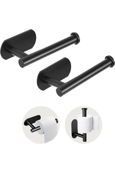 Generic Toilet Paper Holder,Self Adhesive Toilet Paper Holder Wall Mount for ...