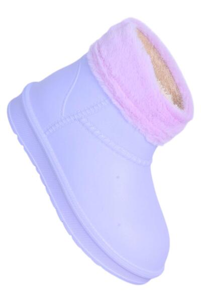 Ayakcenter E498 Waterproof Girls' Fur-Lined Boots