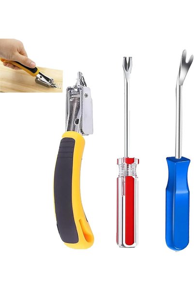 Generic Heavy Duty Staple Remover Kit with Nail Puller and Tack Lifter, 3 Pcs...
