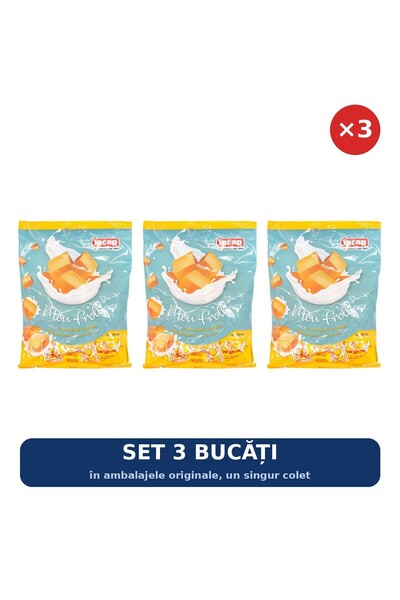 Incap Set 3 x Bomboane moi, fragede, cu cremă, Incap, 200 g
