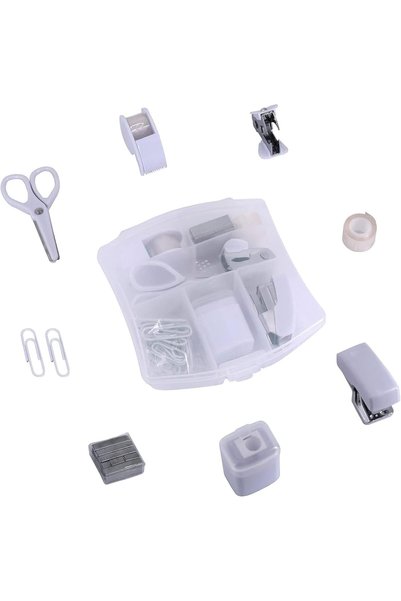 Generic Mini Office Supply Kit, 9-Piece Desktop Organiser Set with Stapler, S...