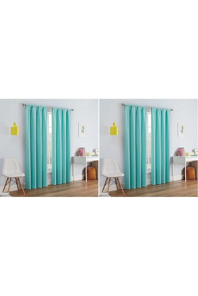 Generic Kendall Modern Blackout Thermal Rod Pocket Window Curtain for Bedroom...