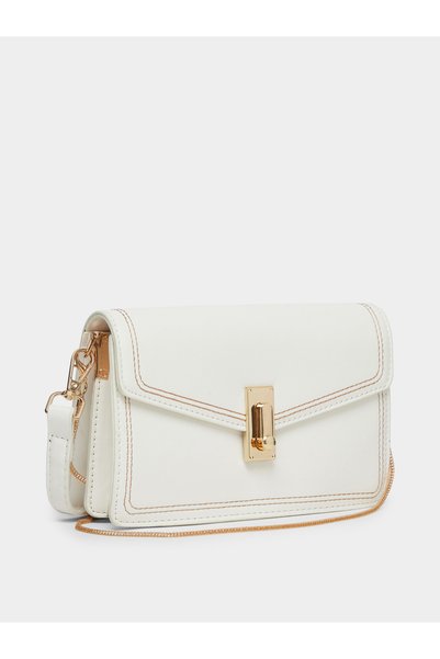 Styli Stiched Gold Detailed Crossbody Bag