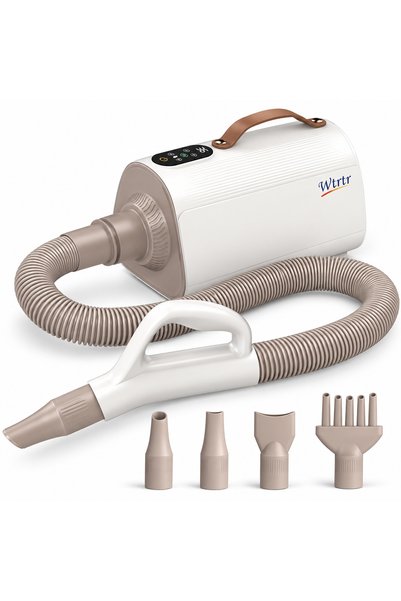 wtrtr 1700W Pet Grooming Dryer, High Velocity Dog Hair Dryer with Smart LED T...