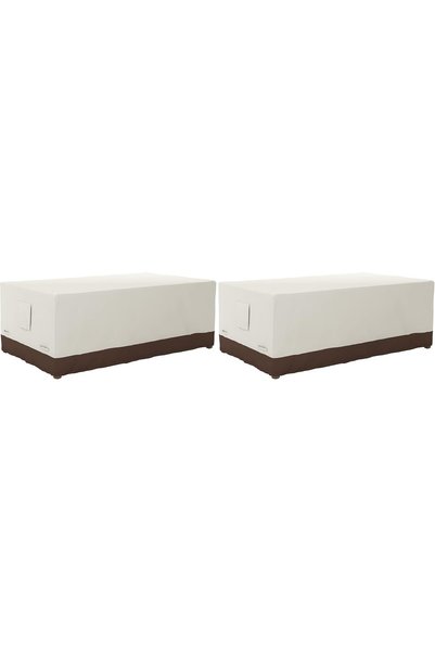 Generic Dining Table Outdoor Patio Furniture Cover, 1.9 M Rectangle (Pack of 2)
