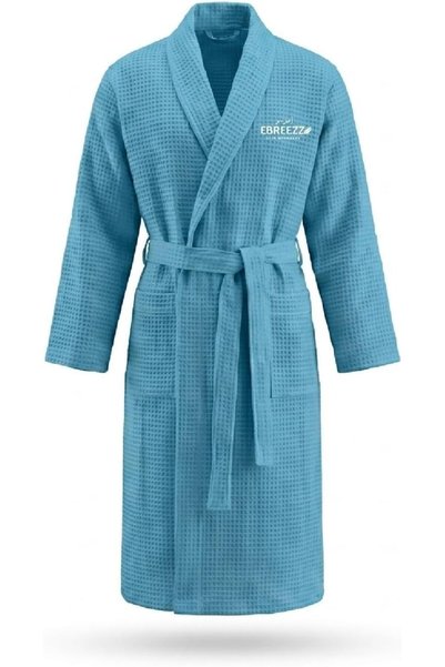 EBREEZZ Waffle Pattern Bathrobe, 280 gsm Cotton Robe, Soft, Comfortable, Suit...