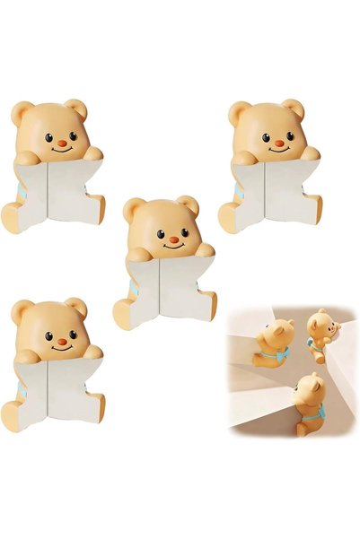 Generic Cute Bear Shape Corner Protectors, Furniture Edge Bumper Cushions, Th...