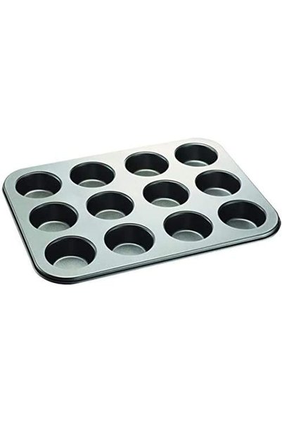 Generic قالب خبز الكيك، صينية مافن من الفولاذ الكربوني، صينية خبز الكيك غير ا...