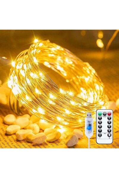 Generic Twinkle Fairy Lights, 33FT 100 LED String Lights with Remote & Timer,...