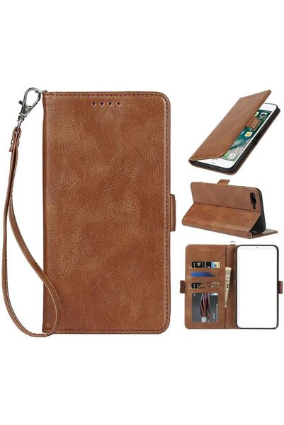 Generic Phone Case, PU Leather Wallet Flip Cover With Detachable Wrist Lanyar...