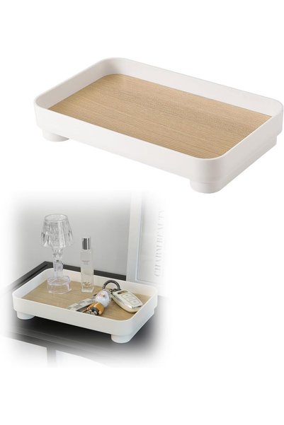 Generic Rectangle Bathroom Vanity Trays, 9"×6" Small Vanity Tray, Countertop ...