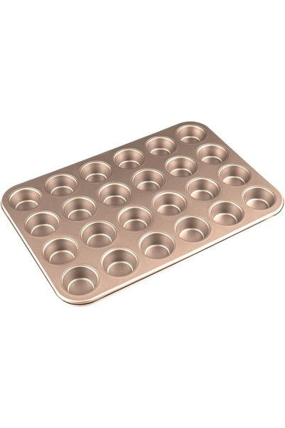 Generic قالب كب كيك غير لاصق سعة 24 كوب، قوالب كب كيك من الفولاذ الكربوني، صي...