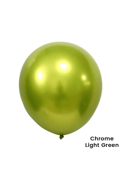 Baloane De Poveste Set de 5 baloane din latex 46 cm Chrome - Verde deschis (C...