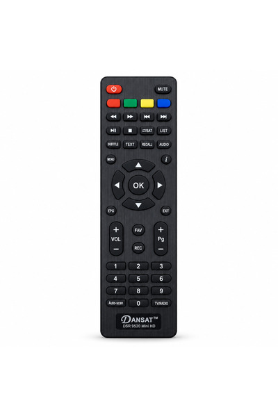 BURAQ جهاز استقبال الأقمار الصناعية المصغر Dansat DSR 9520 مع جهاز تحكم عن بع...