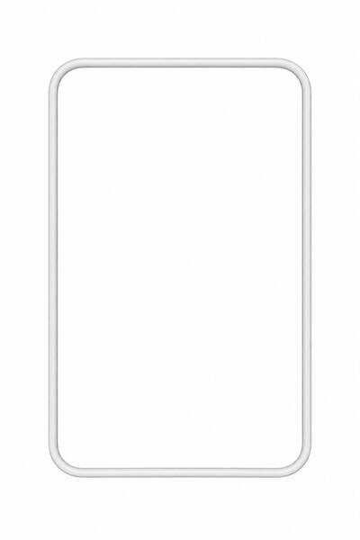VENON SMALL WHITE 19 X 30 RECTANGULAR METAL HOOP—JUST THE HOOP—CREATE YOUR OW...
