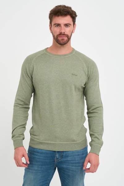 Lee Cooper - Pulover bărbat de culoare uniformă cu logo