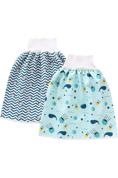 Generic 2 Pack Baby Diaper Skirt,Washable Waterproof Toddler Potty Training S...