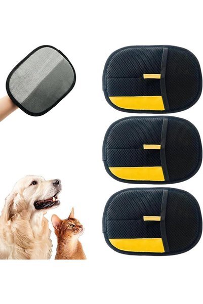 Generic Pet Grooming Glove - Double-Sided Pet Hair Remover for Dogs & Cats | ...