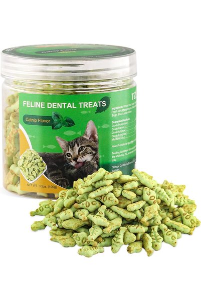 Generic Fish Shaped Chewing Toys for Cat Tub, 100g