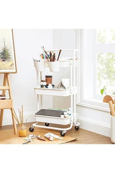 Talis Storage shelf with wheels, Talis, White, 41.6x33.5x86.3 cm