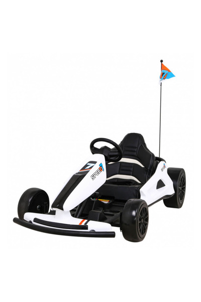 TEA Sports Kart electric pentru copii drift KING LUX 24V 300W (035) Alb