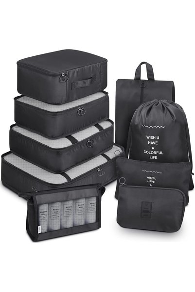 Generic Travel Luggage Organizer, Packing Cubes Set Storage Bag Waterproof La...