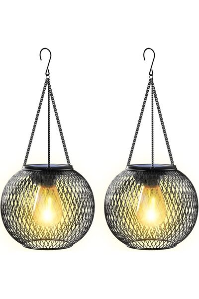 Generic 2pcs Solar Lantern Outdoor, Upgraded Hanging Solar Lights Outdoor Gar...