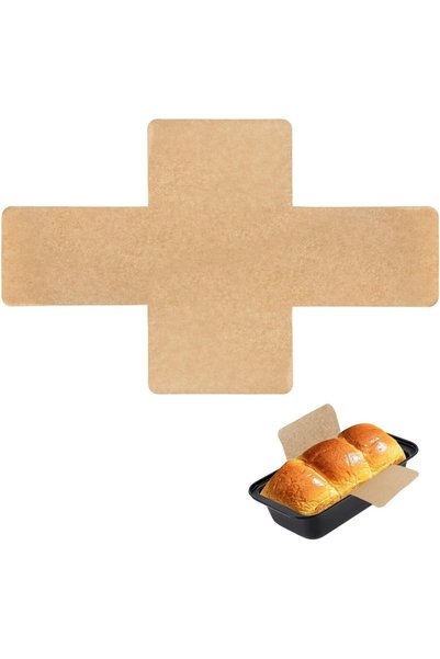 Generic بطانات قوالب الخبز، 100 قطعة، بطانات قوالب مقطعة مسبقًا للاستخدام مرة...