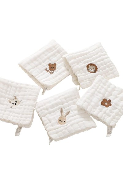 Generic 5 Pack Baby Muslin Washcloths Baby Towels and Washcloths for Newborn ...