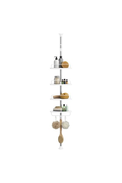 Talis Corner shelf without wall mounting, adjustable height, Parson, Silver, ...