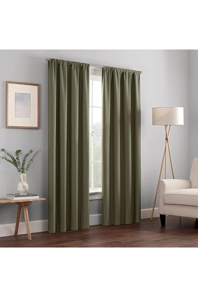 Generic Kendall Modern Blackout Thermal Rod Pocket Window Curtain for Bedroom...