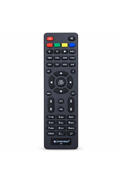 BURAQ جهاز التحكم عن بعد لجهاز استقبال الأقمار الصناعية Dynavision S5 - باللو...