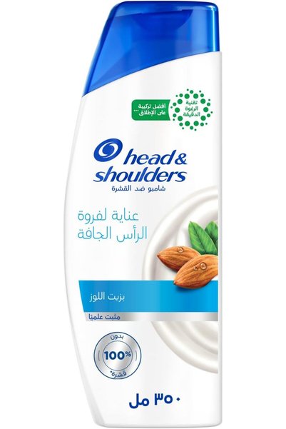 Head & Shoulders شامبو للعناية بفروة الرأس الجافة ومكافحة القشرة، يحتوي على ز...