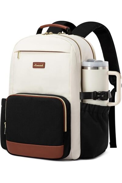 LOVEVOOK Laptop Backpack for Women with Pouch Pocket for Large Capacity Cup,1...