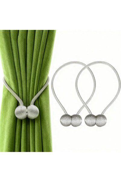 Generic 2-Piece Magnetic Curtain Tiebacks, Strong Curtain Tiebacks, Magnetic ...