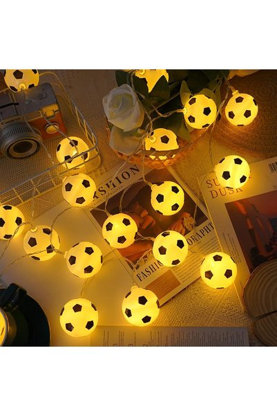 Generic Football Fairy Lights, 1.5 m 10 LED Soccer Shaped String Lights, Deco...